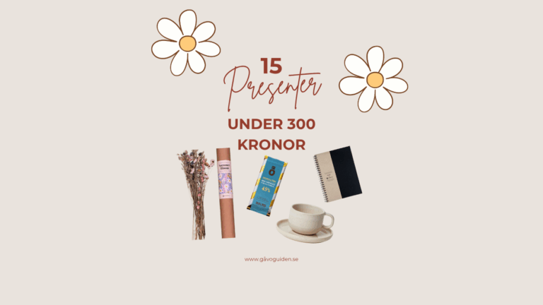 15 presenter under 300 kronor - Gåvoguiden